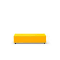Established & Sons Bloc Soffbord med Låda L120 Bright Zinz Gul/Signal Gul/Lökgrå - Ljus zinzgul, signalgul, ljusgrå