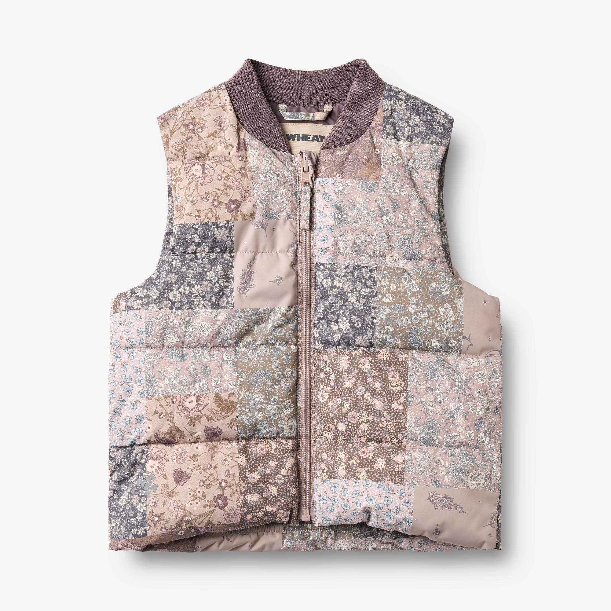 WHEAT® - Puffervest Lakas - patchwork flowers - Str 110.
