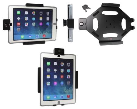 Brodit Hållare med nyckel-lås, Apple iPad 5th Gen (A1822, A1823)/9.7 6th Gen (A1893, A1954)/9.7 New/Air (A1474, A1475, A1476)