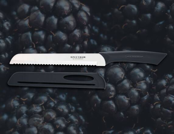 20 cm Brødkniv; Black; Spectrum