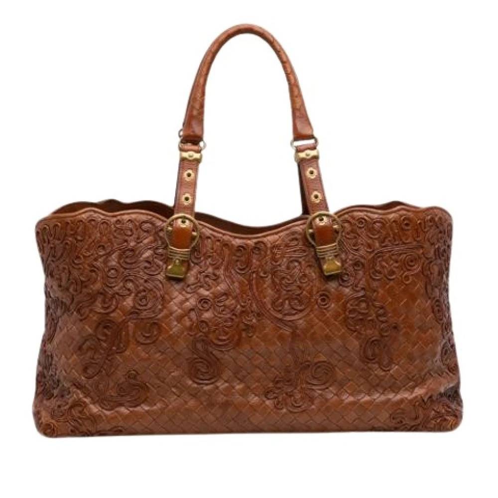 Bottega Veneta Vintage - Pre-owned Woven Nappa Leather Tote Vintage - Dam - ONE Size - Läder