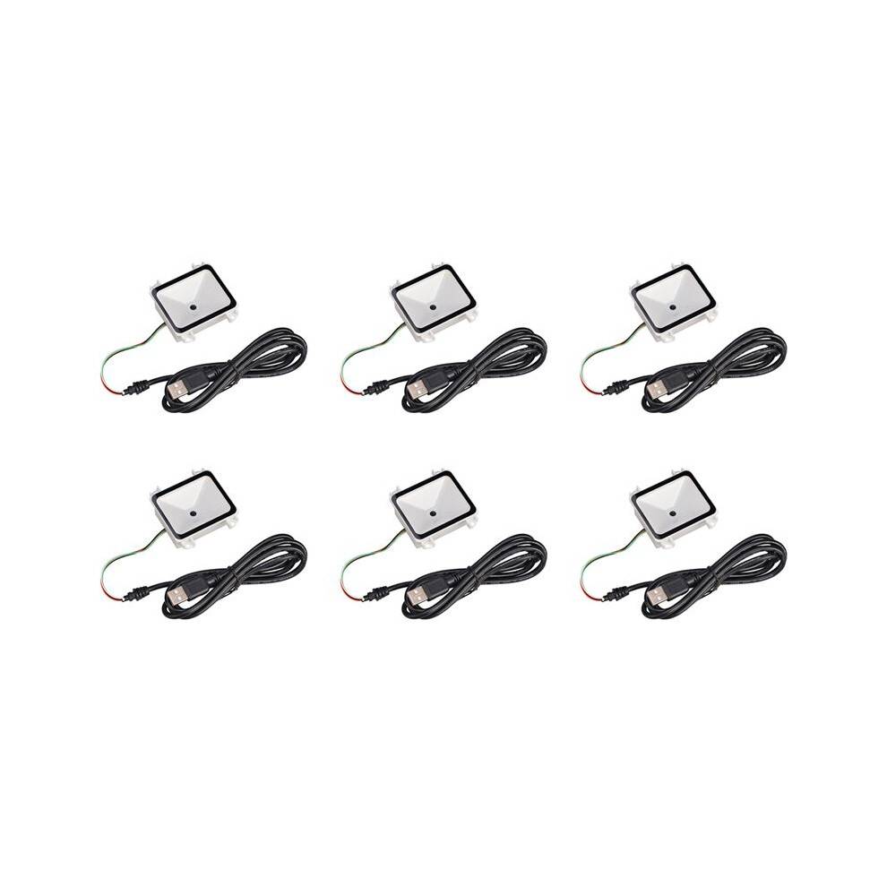 6X Embedded 2D Barcode Scanner USB QR Barcode Reader RS232 TTL Interface Kiosk Small Fixed Installation Barcode Printer