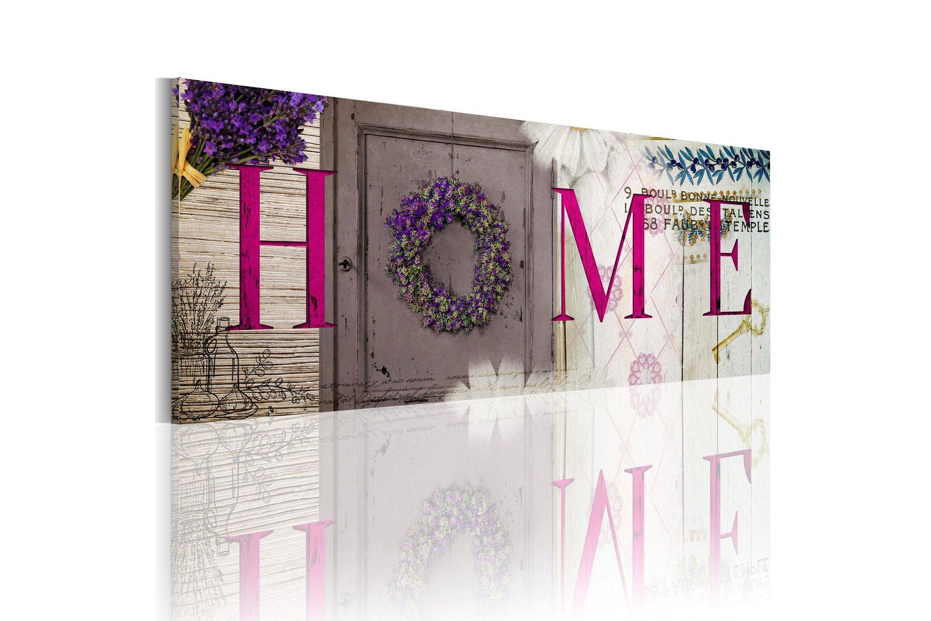Tavla Vintage Porch 120x40 - Artgeist sp. z o. Canvastavlor Vit,Flerfärgad