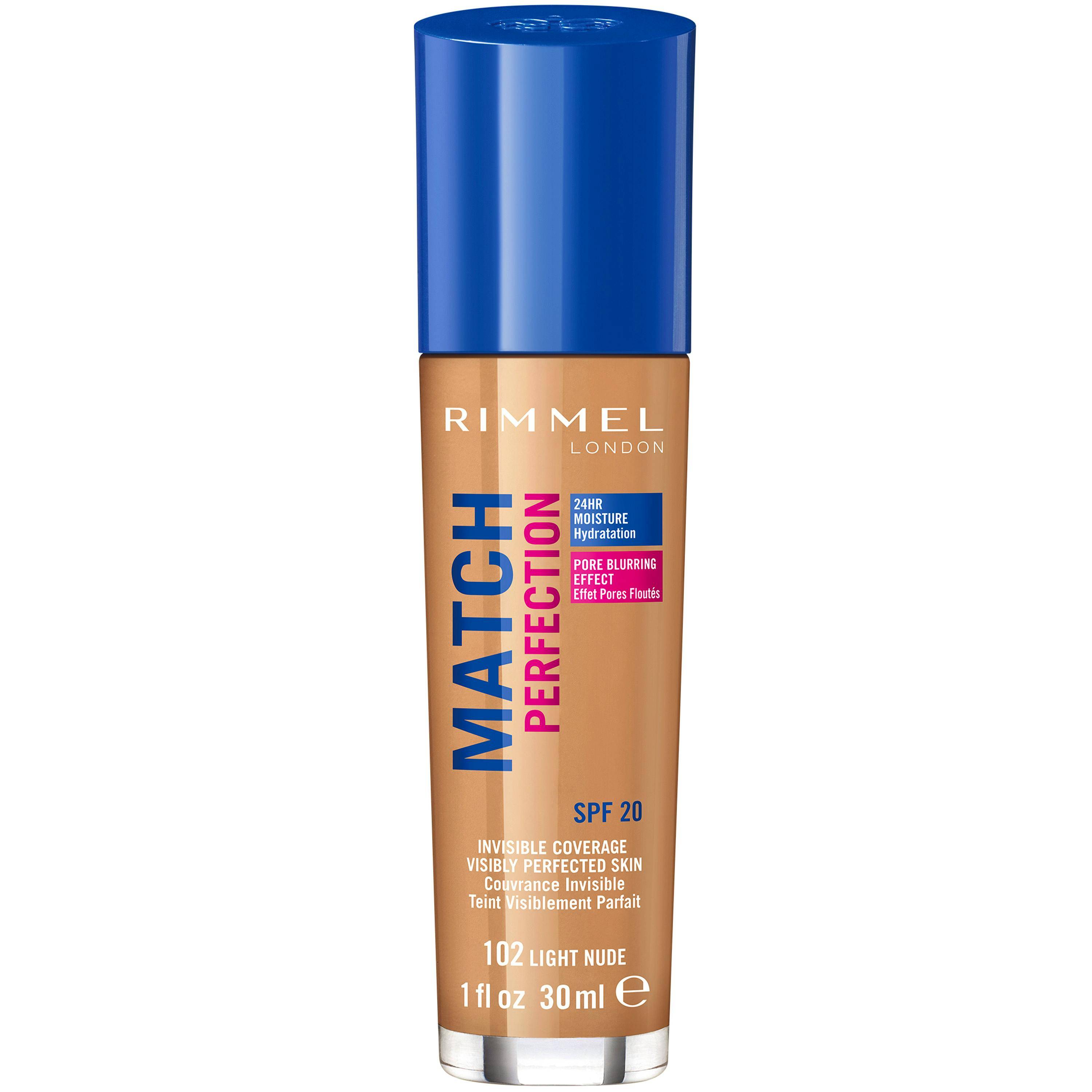 Rimmel Match Perfection Foundation 102 Light Nude 30 ml.