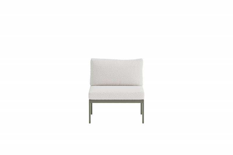 Copacabana loungesofa modul brun stel og hvid bouclé