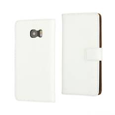 SAMSUNG GALAXY S7 EDGE cover split læder hvid