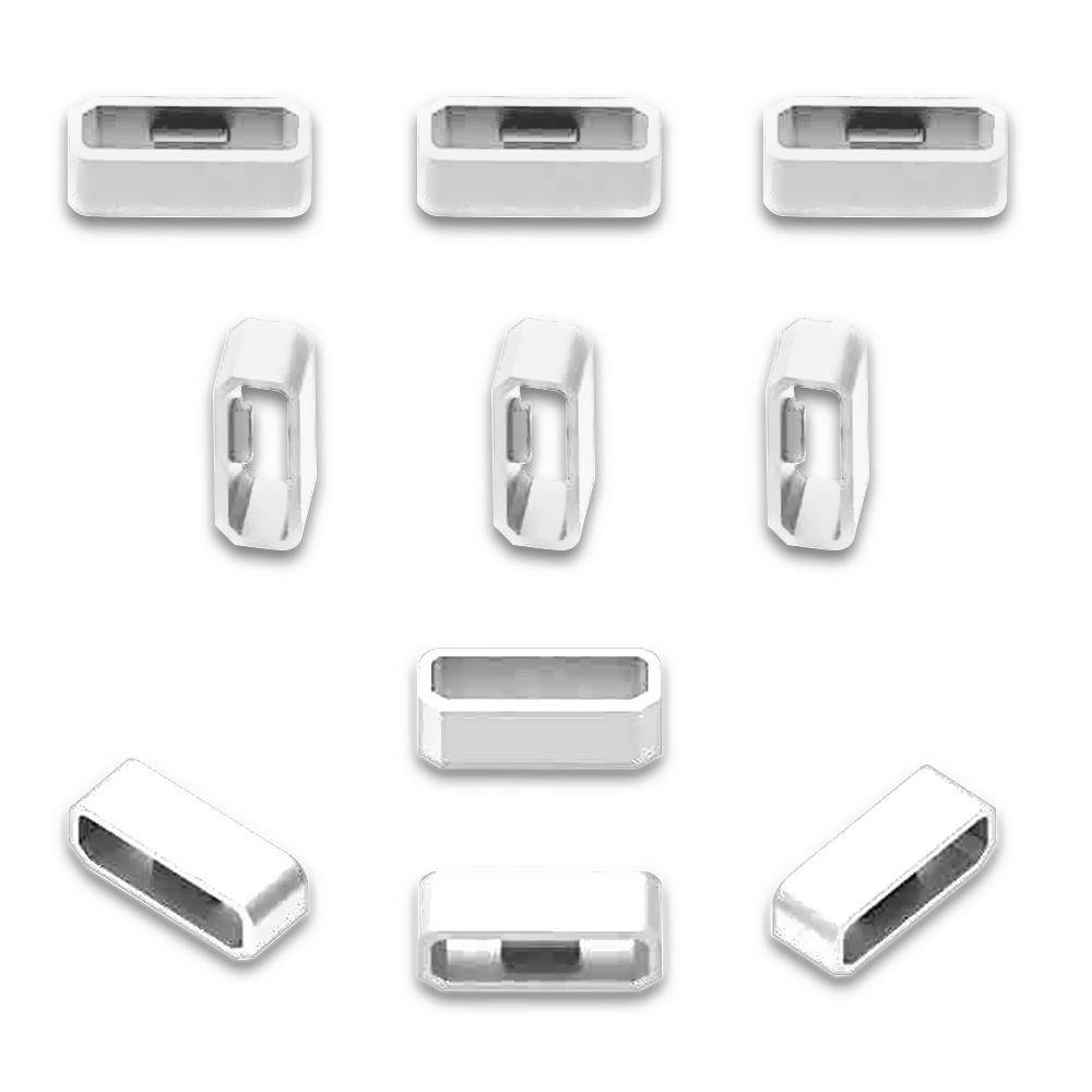 10 st 18 mm silikonbyte Säkra ringar Klockarmband Fästelement Band Keepers Remöglor 22mm