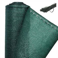 WOLTU staketpanel 1,5 x 25 m, 150 g/m² HDPE tennisskydd skuggnät insynsskydd vindskydd dammskydd solskydd tyg nät med buntband grön