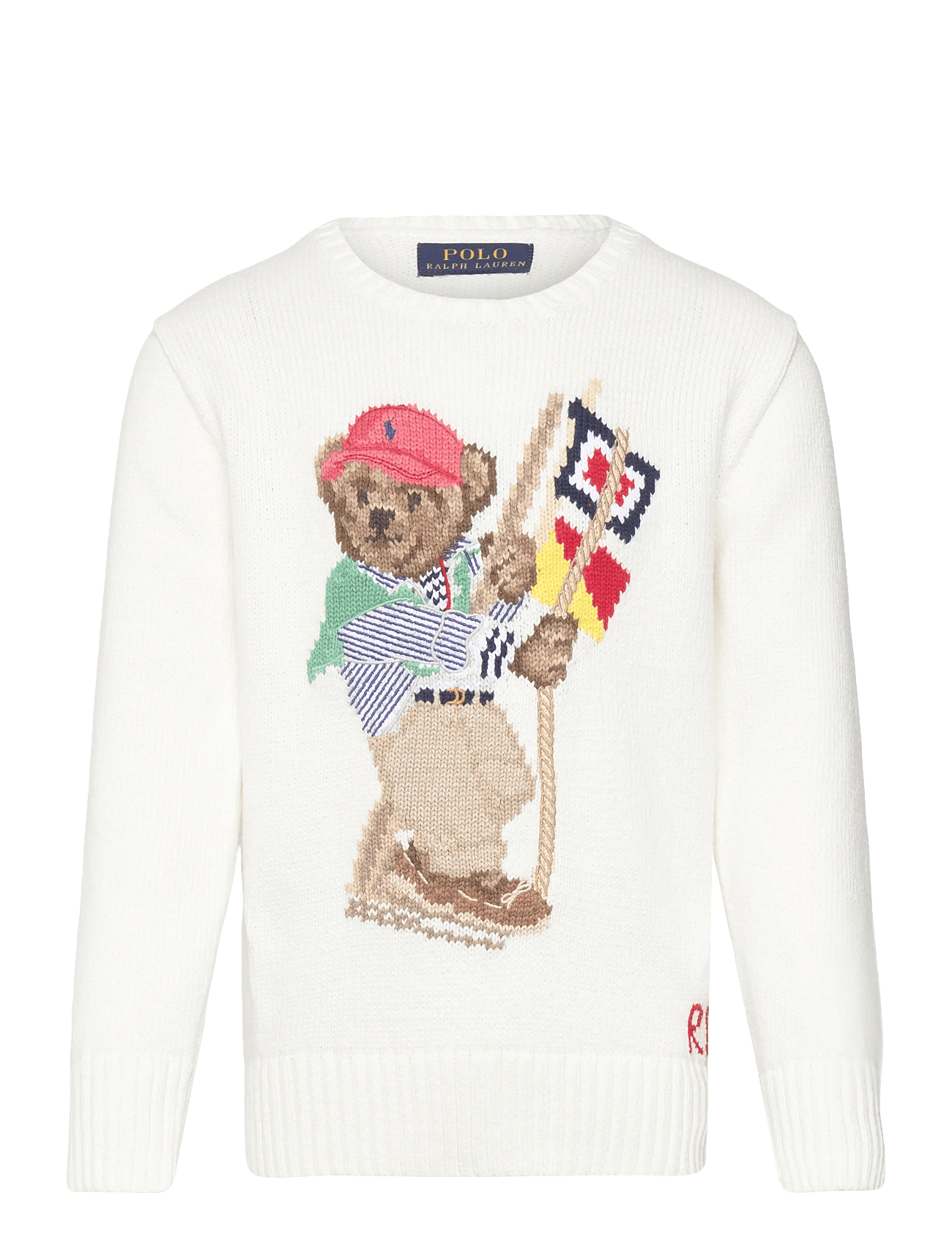 Ralph Lauren Kids Polo Bear Cotton Sweater - Cream - 94-100