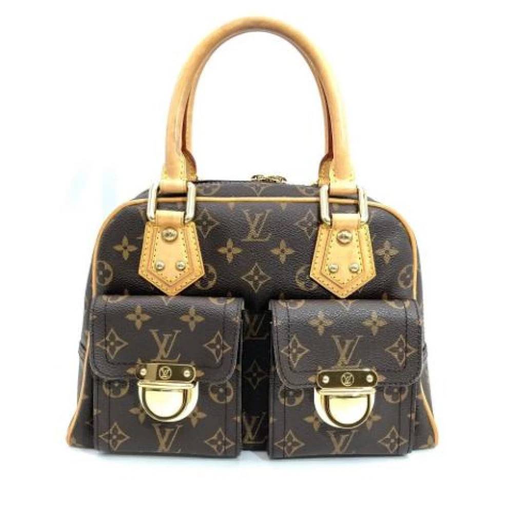 Louis Vuitton Vintage Pre-owned Vintage Monogram Canvas Håndtaske - Vintage - Dame - Brun - ONE SIZE -