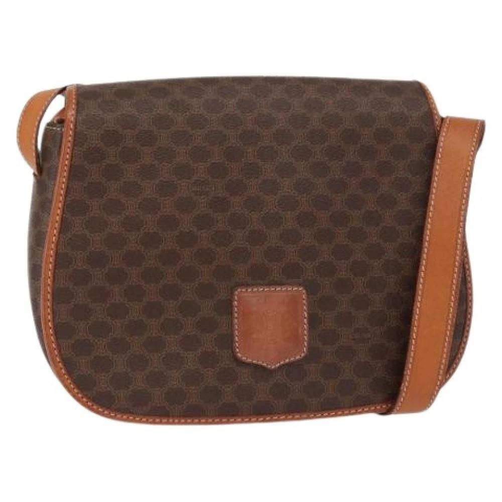 Celine Vintage Pre-owned Vintage Crossbody Taske - Vintage - Dame - Brun - ONE SIZE - Uld