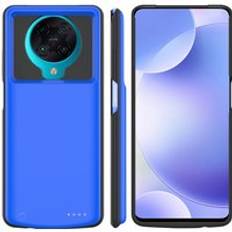 För xiaomi poco f2 pro batteriladdare fodral till för xiaomi pocophone f2 pro slim silikon stötsäker powerbank laddningsskydd - Blå