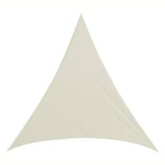 Solsejl, trekantet, beige