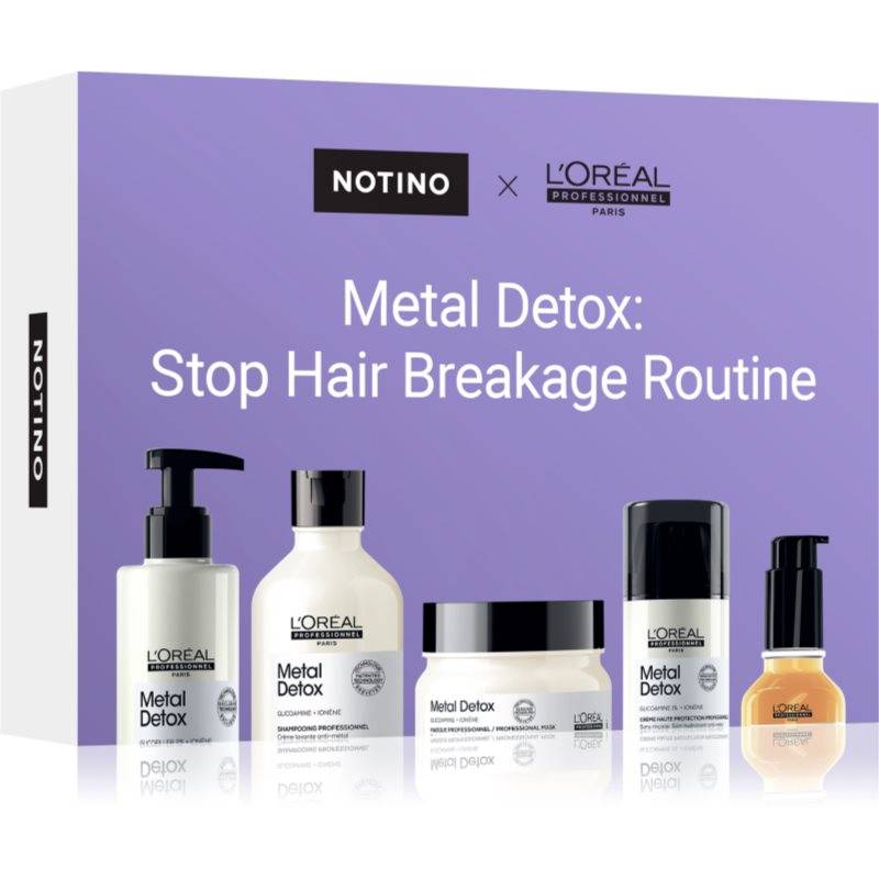 Beauty Discovery Box Notino × L'Oréal Professionnel –       Metal Detox: Stop Hair Breakage Routine Sæt til kvinder