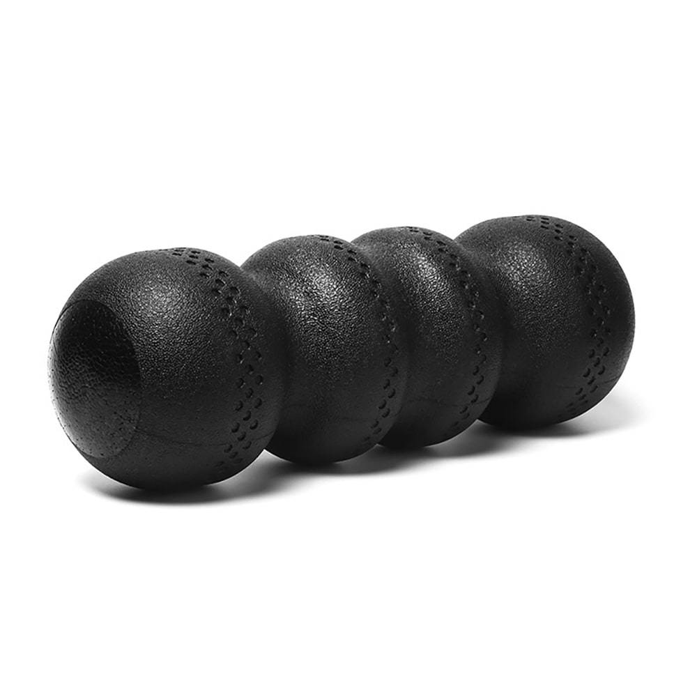 Yogarulle i EPP Ø15 x 45 cm / massagerulle för rygg / svart foam roller för ryggmassage / hårdhet 55°