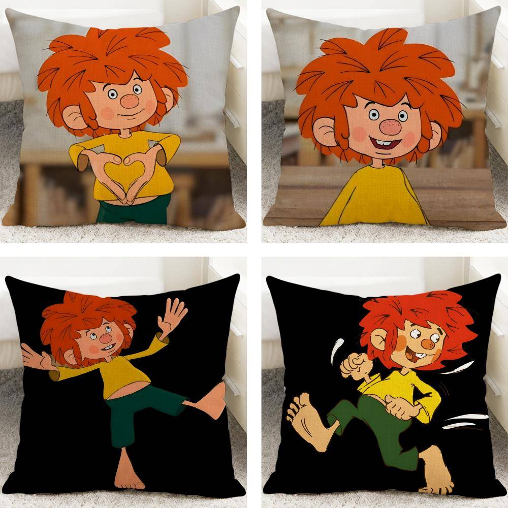 TV-serie Meister Eder und Sein Pumuckl Kuddfodral Kuddfodral Naturligt Linne Andningsbar Soffa Sovrumsinredning Örngott