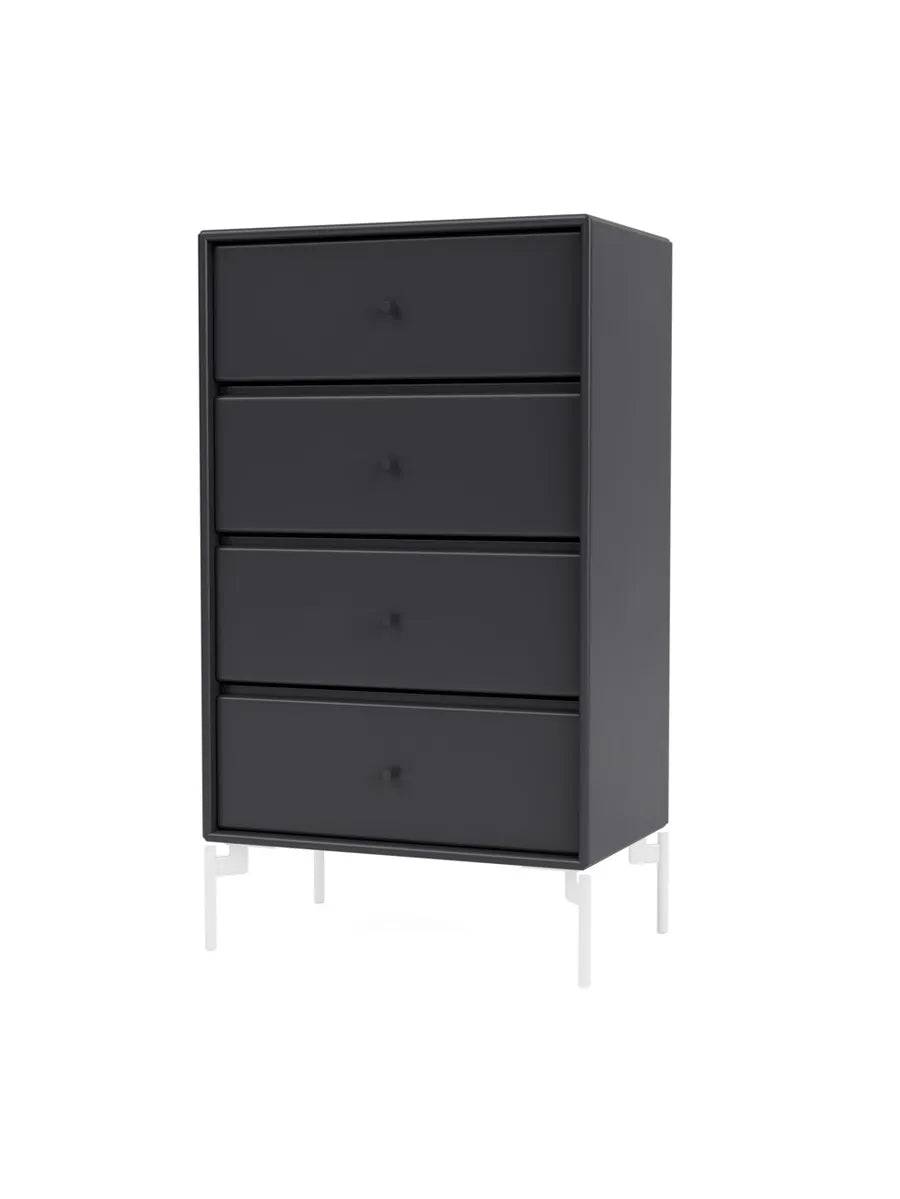 1143 skuffemodul inkl. ben fra Montana Anthracite / Snow / 30 cm - Jacobsen Plus