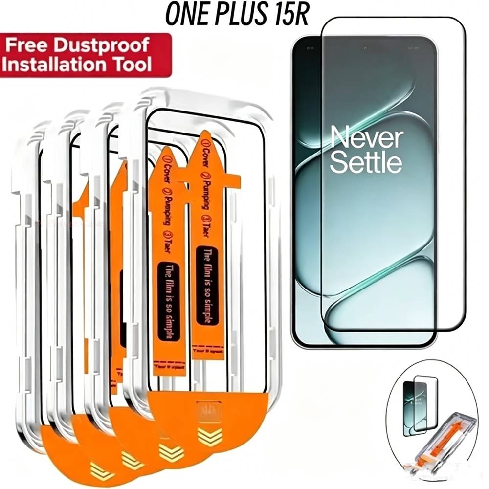 5/1Pcs Dust Free Screen Protector For OnePlus 15T 15R 10R Nord CE6 5 Nord 6 5 4 3 For OnePlus 9 13s 10T Glass Easy Installation