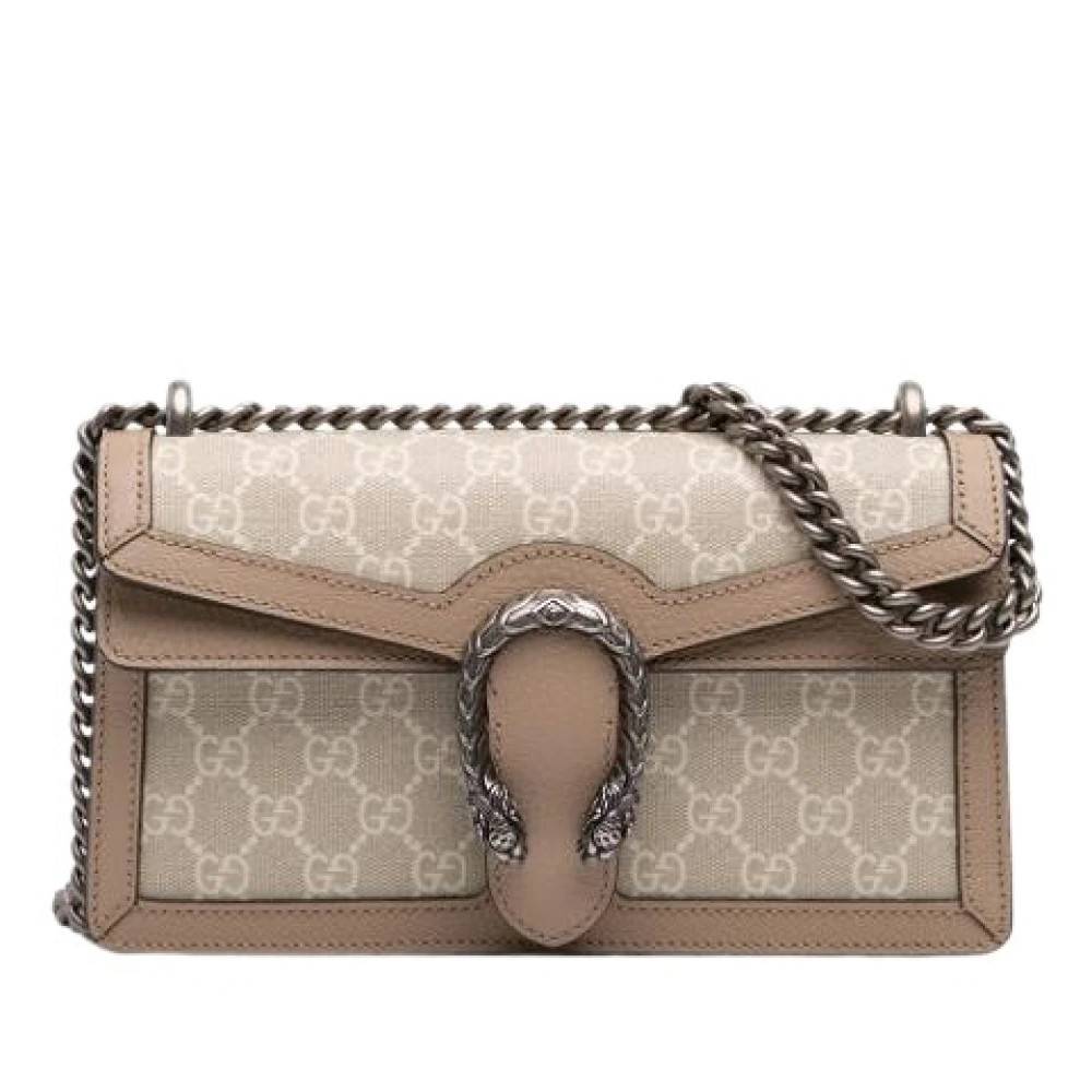 Gucci Vintage Pre-owned Dionysus Skuldertaske - Vintage - Dame - Beige - ONE SIZE - Uld
