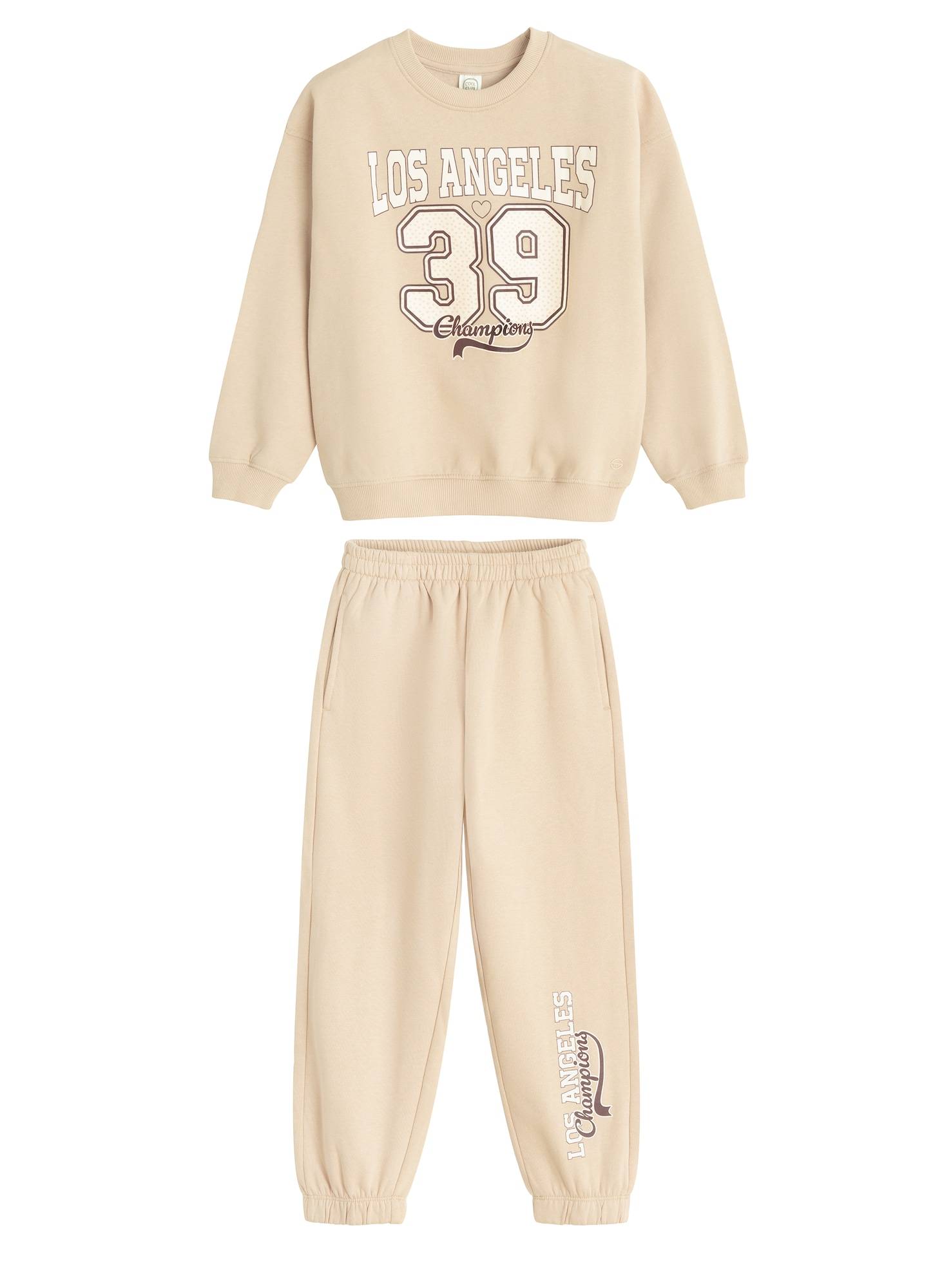 Cool Club Sæt  beige / hvid