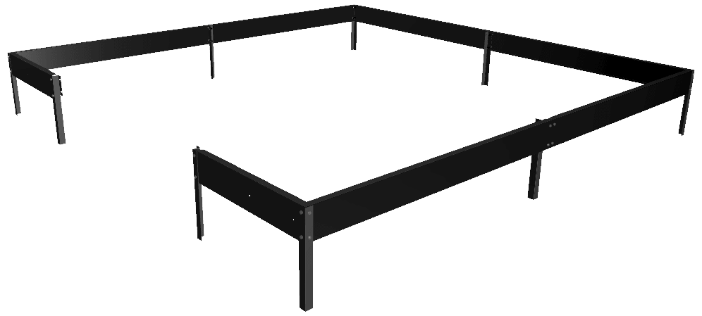 Halls F06443 Fundament 6,6 m², svart