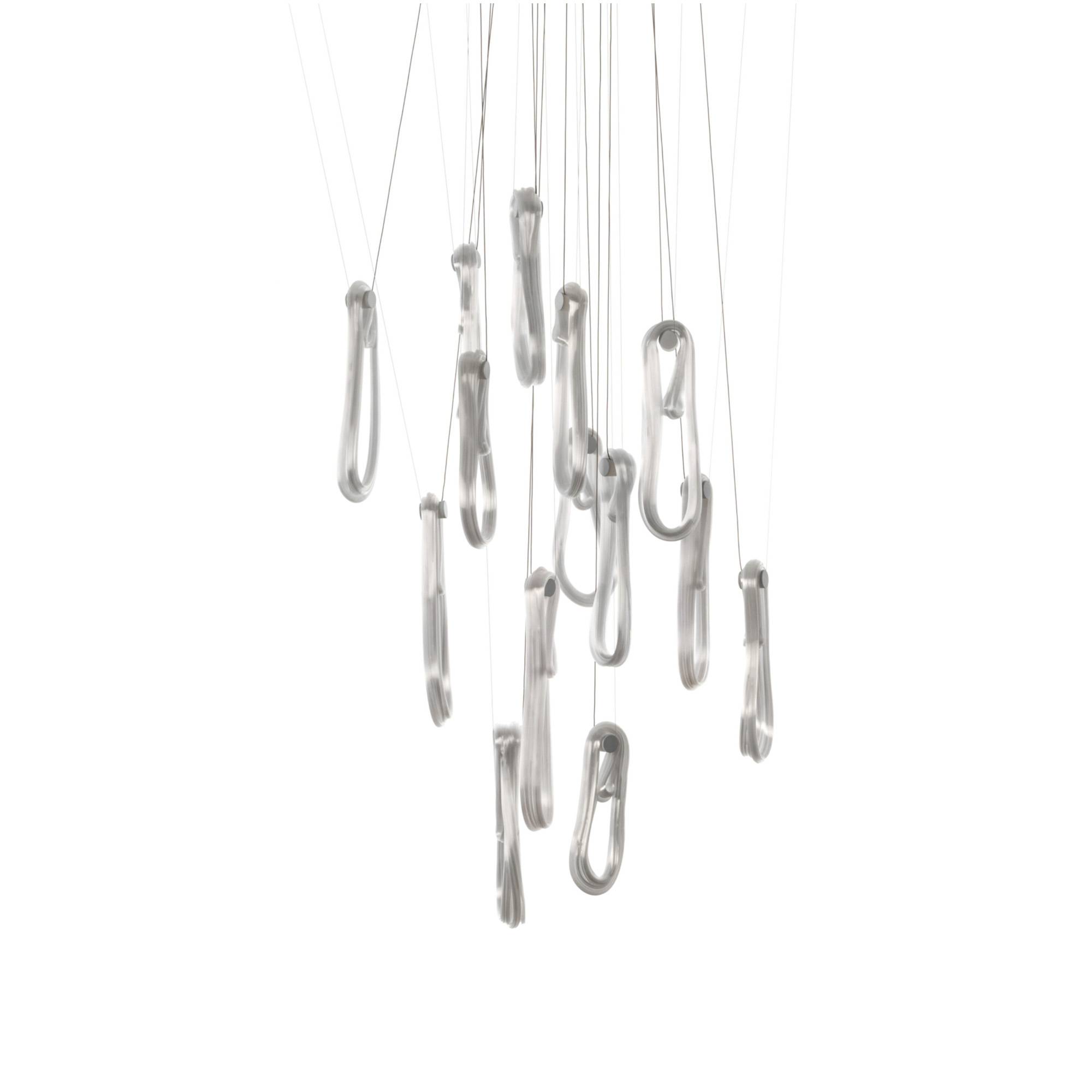 Bocci - 87.14 pendant lamp round canopy - Klusterlampor - Omer Arbel - Vit