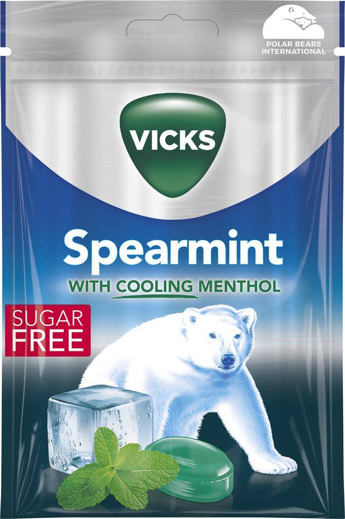 Vicks Spearmint Sugar free, 72 g