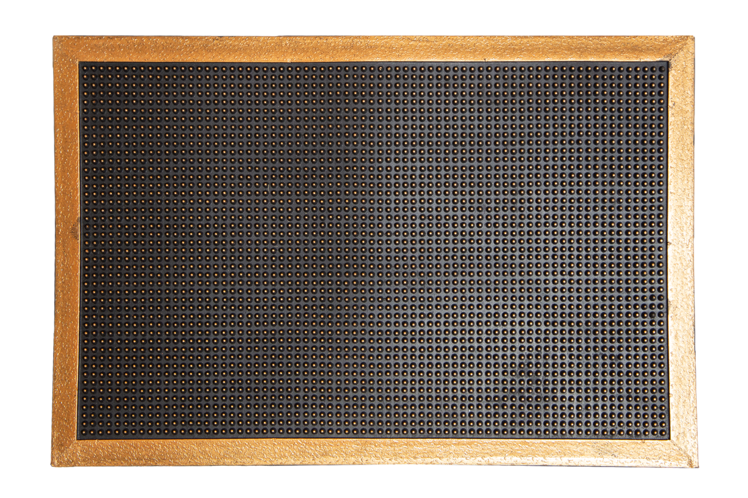 Dørmåtte PIN MAT guld 40x60 cm - gummimåtte.