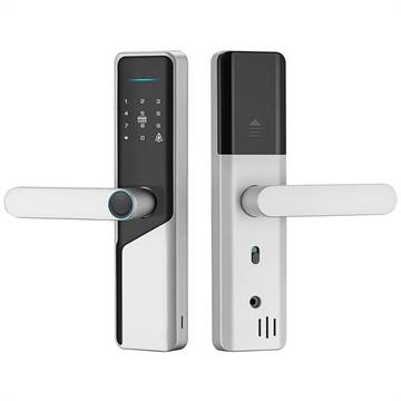 A1 Tuya WiFi Fingerprint Smart Dörrlås med dynamiska lösenord och NFC (Öppen Förpackning - Bulk Tillfredsställande) - Silver