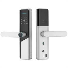 A1 Tuya WiFi Fingerprint Smart Dörrlås med dynamiska lösenord och NFC (Öppen Förpackning - Bulk Tillfredsställande) - Silver