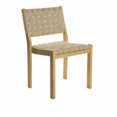Artek - Stol 611, Klarlackad, Natur sadelgjord - Matstolar - Alvar Aalto - Träfärgad - Trä