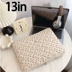 1 st studentlaptopväska 11 tum/13 tum/15 tum datorväska enfärgad blommig tryckt casual unisex skyddsväska liten väska arkivväska laptopfodral datorväs - Multifärgad (13 tum,11 tum,15 tum)
