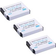 Sv -el12 en el12 batteri för nikon coolpix s610 s620 s630 s710 s1000pj p300 p310 s6200 s6300 s9500 s9900 s9700 aw120 aw110 s70. - 3 batterier