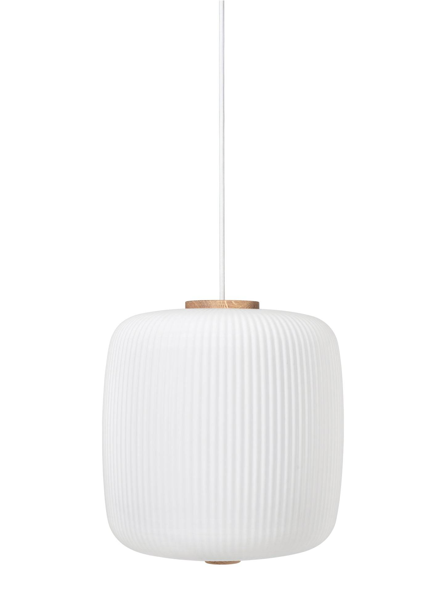 EK61 Opal pendel, eg olie af Esben Klint Ø34 cm - Jacobsen Plus