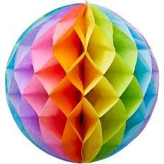 Salling honeycomb Ø: 15 cm - multifarvet (På lager i varehus)