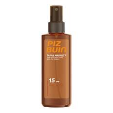 Piz Buin Tan & Protect, sololjespray med solskydd SPF 15, vattentät och snabb absorberande, 150 ml