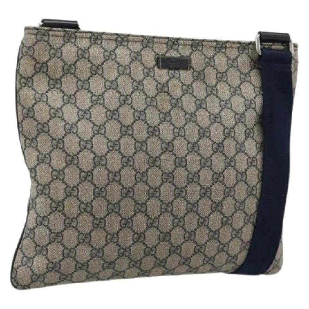 Gucci Vintage - Pre-owned Vintage GG Canvas Axelremsväska Vintage - Dam - ONE Size - Läder