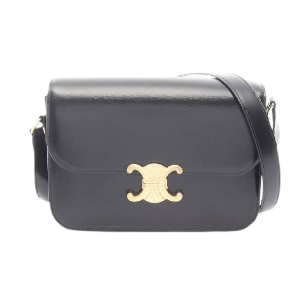 Celine Vintage - Pre-owned Classic Triomphe Leather Shoulder Bag Vintage - Dam - ONE Size - Läder
