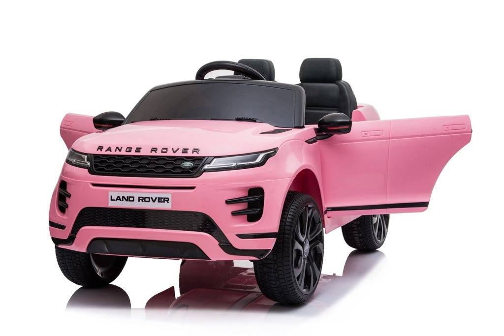Elbil til børn - Range Rover Evoque Lyserød - Med fjernbetjening, lys, lyd & musik