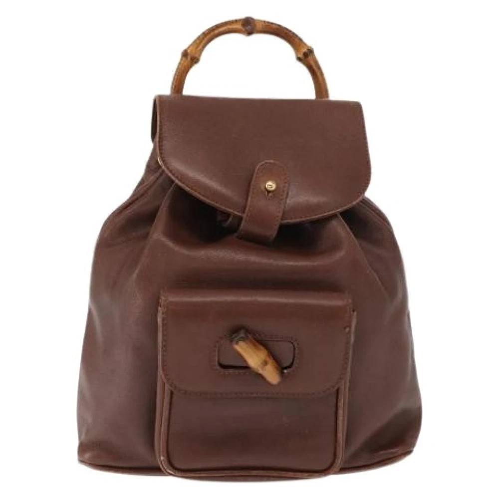 Gucci Vintage - Pre-owned Vintage Läderryggsäck Vintage - Dam - ONE Size - Läder