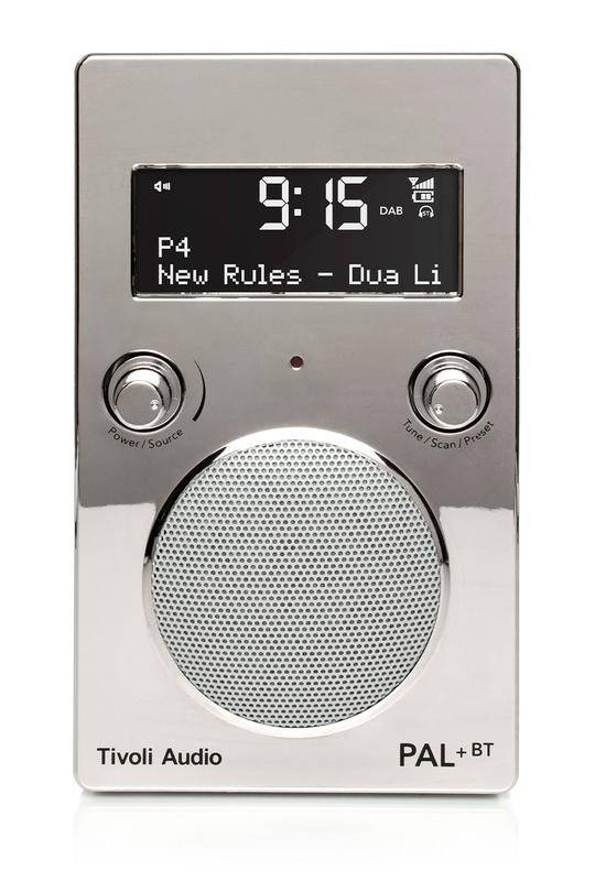 Nyhed: Tivoli Audio PAL+ DAB/FM radio med Bluetooth - Chrome.