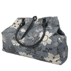 Ceannis Weekend Bag Denim Blue Flower Linen Väskor & plånböcker Unisex Blå L57*W20*H41 cm