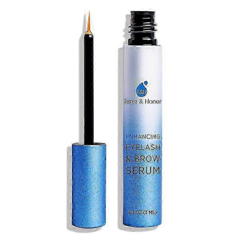 Terezhonore Ögonfrans- & Ögonbrynstillväxtserum, Ögonfransförstärkare för Längre Tjockare Lockiga Fransar, Vattentät Ögonbrynsvårdslösning, 2-pack