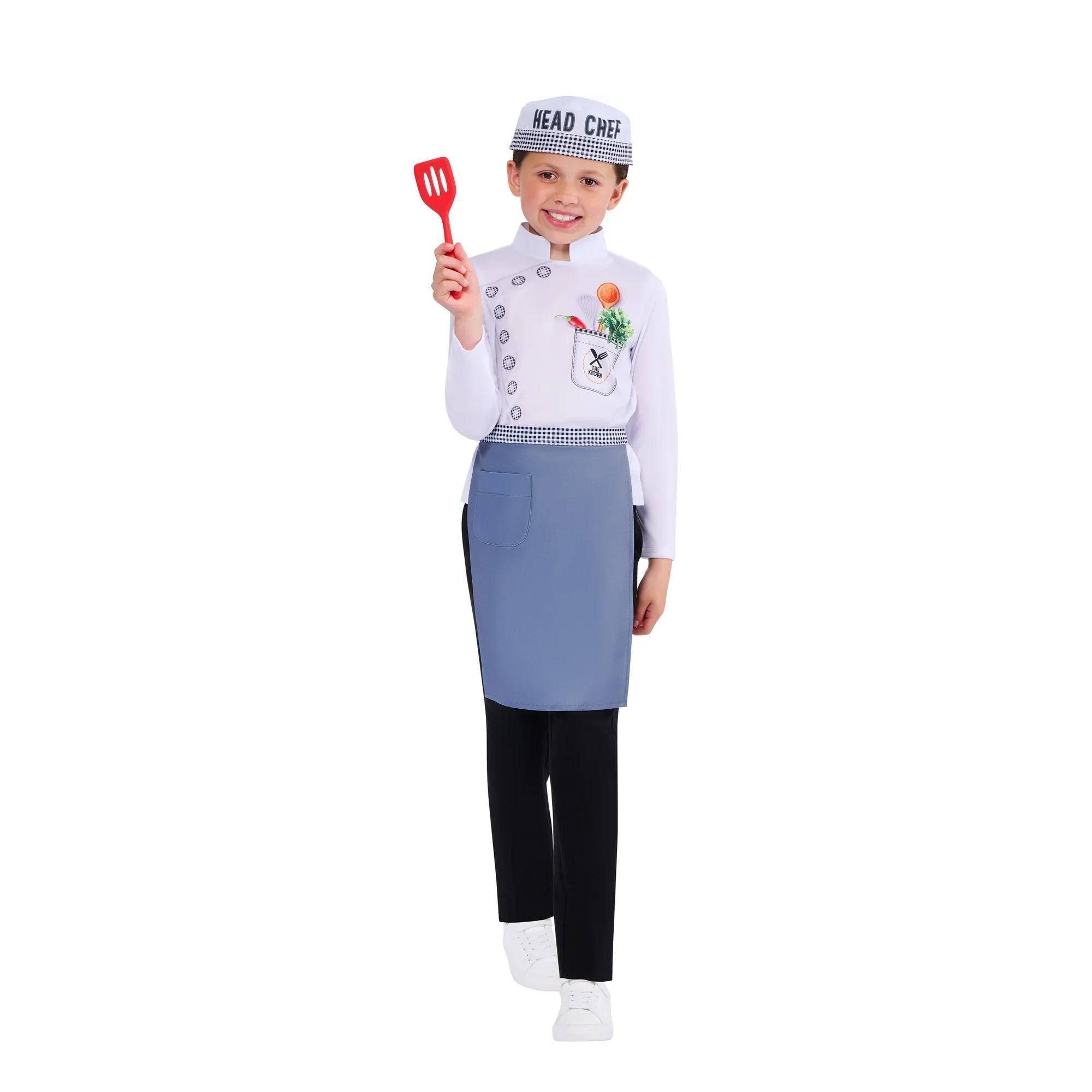 Bristol Novelty Childrens/Kids Modern Chef Costume Set 7-8 Years