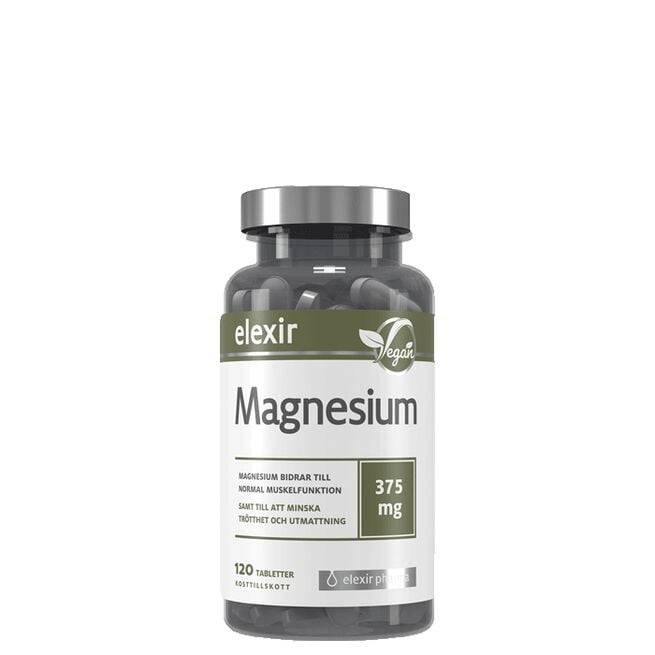 Magnesium 375 mg 120 tabletter Elexir Pharma