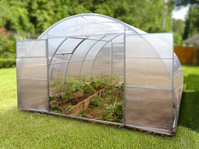Tunnelväxthus Comfort16 (16 - 80 m²) 80 m² 4 mm polykarbonat