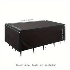 TEMU Outdoor Square 210d Oxford Cloth Sofa Cover For Garden Table And Chair Covers Starting At 1pc, Only Covers Sold, Tables And Chairs Not Included