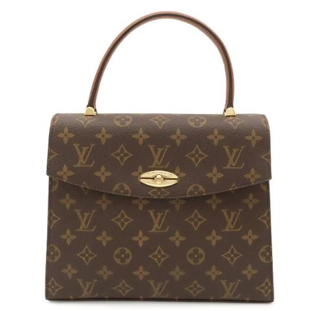 Louis Vuitton Vintage Pre-owned Malesherbes Monogram Håndtaske - Vintage - Dame - Brun - ONE SIZE -