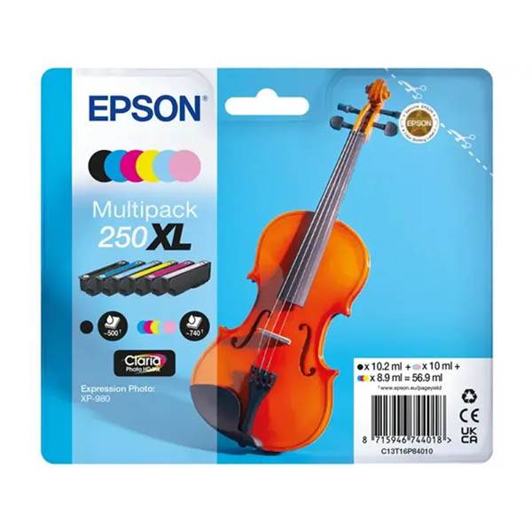 Epson 250XL BK/C/M/Y/LC/LM bläckpatron 6-pack (original)