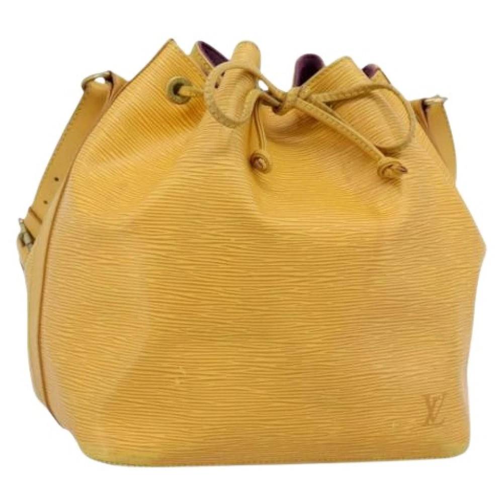 Louis Vuitton Vintage Pre-owned Bucket Skuldertaske - Vintage - Dame - Gul - ONE SIZE - Uld